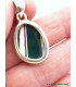Pendentif Fordite Agate Detroïte oval rouge bleu Pendentifs pierres naturelles XV17.7
