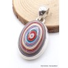 Pendentif Agate de Detroit rouge bleu Pendentifs pierres naturelles XV17.8