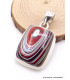 Pendentif Agate de Detroit rouge noir Pendentifs pierres naturelles XV17.9