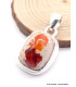 Pendentif Opale mexicaine de feu orange Pendentifs pierres naturelles XV30.6