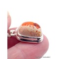 Pendentif Opale mexicaine de feu orange Pendentifs pierres naturelles XV30.6