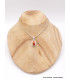 Pendentif Opale mexicaine de feu orange Pendentifs pierres naturelles XV30.6
