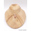 Pendentif Opale mexicaine de feu orange Pendentifs pierres naturelles XV30.6