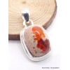 Pendentif Opale mexicaine de feu orange Pendentifs pierres naturelles XV30.6