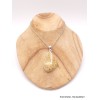 Pendentif en Corail fossile indonésien asymétrique Pendentifs pierres naturelles XV26.4