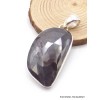 Grand Pendentif Saphir noir africain facetté asymétrique Pendentifs pierres naturelles XV34.2