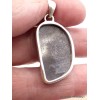 Grand Pendentif Saphir noir africain facetté asymétrique Pendentifs pierres naturelles XV34.2