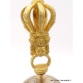 Grosse cloche tibétaine de cérémonie 19 cm Objets rituels bouddhistes DOVAJ24