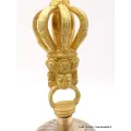Cloche tibétaine pour cérémonie bouddhiste 19 cm - Objets rituels bouddhistes