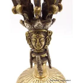 Cloche tibétaine et dorjé 8 branches 18 cm - Objets rituels bouddhistes