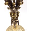 Cloche tibétaine et dorjé 8 branches 18 cm Objets rituels bouddhistes CEDOR11