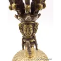 Cloche tibétaine et dorjé 8 branches 18 cm - Objets rituels bouddhistes