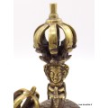 Cloche tibétaine et dorjé 8 branches 18 cm-ah Objets rituels bouddhistes DOVAJ25