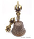Cloche tibétaine et dorjé 8 branches Bouddhas et mantras Cloches et dorjé tibétains DOVAJ26