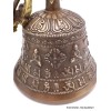 Cloche tibétaine et dorjé 8 branches Bouddhas et mantras Cloches et dorjé tibétains DOVAJ26