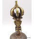 Cloche tibétaine et dorjé 8 branches Bouddhas et mantras Cloches et dorjé tibétains DOVAJ26