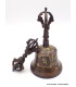 Cloche tibétaine et dorjé 12,5 cm avec mantra Cloches et dorjé tibétains CLO7