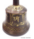 Cloche tibétaine et dorjé 12,5 cm avec mantra Cloches et dorjé tibétains CLO7