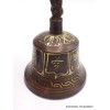 Cloche tibétaine et dorjé 12,5 cm avec mantra Cloches et dorjé tibétains CLO7