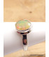 Bague Opale Ethiopienne facettée orange verte taille 56/57 Bijoux en Opales AW4.1
