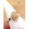 Bague Opale Ethiopienne facettée orange verte taille 56/57 Bijoux en Opales AW4.1