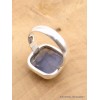 Bague Labradorite bleu carrée taille 60/61 Bijoux en Labradorite XV54.10