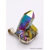 Gros pendentif Cristal de Roche Aura Pendentifs pierres naturelles AW5