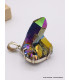 Gros pendentif Cristal de Roche Aura Pendentifs pierres naturelles AW5