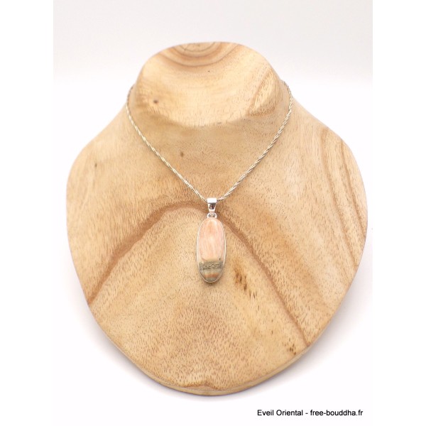 Pendentif Célestobarite long oval Bijoux en Célestobarite AW11.1
