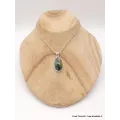 Pendentif Malachite sur Azurite turquoise rouille - Pendentifs pierres naturelles