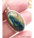 Pendentif Malachite sur Azurite turquoise rouille Pendentifs pierres naturelles AW12.2