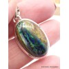 Pendentif Malachite sur Azurite turquoise rouille Pendentifs pierres naturelles AW12.2