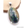 Pendentif Malachite sur Azurite turquoise rouille Pendentifs pierres naturelles AW12.2