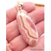 Grand pendentif Rhodochrosite qualité AAA oval allongé Pendentifs pierres naturelles AW18.1
