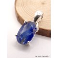 Pendentif Cyanite bleue facetté oval Pendentifs pierres naturelles AW19