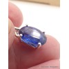 Pendentif Cyanite bleue facetté oval Pendentifs pierres naturelles AW19