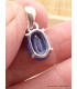 Pendentif Cyanite bleue facetté oval Pendentifs pierres naturelles AW19