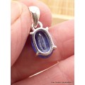 Pendentif Cyanite bleue facetté oval Pendentifs pierres naturelles AW19