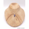 Pendentif Cyanite bleue facetté oval Pendentifs pierres naturelles AW19