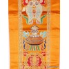 Tenture 8 signes auspicieux jaune safran Tentures tibétaines Bouddha HQTEN4