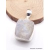 Pendentif carré en Pierre de lune bleue brute Pendentifs pierres naturelles AW23