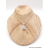 Pendentif carré en Pierre de lune bleue brute Pendentifs pierres naturelles AW23