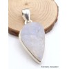 Pendentif en Pierre de lune bleue brute forme goutte Pendentifs pierres naturelles AW23.1