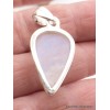 Pendentif en Pierre de lune bleue brute forme goutte Pendentifs pierres naturelles AW23.1