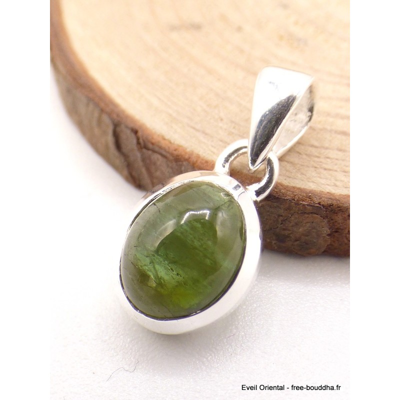 Petit Pendentif Tourmaline Verte Pendentifs pierres naturelles AW25