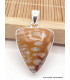 Pendentif Jaspe Faon triangulaire Pendentifs pierres naturelles AW26