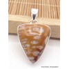 Pendentif Jaspe Faon triangulaire Pendentifs pierres naturelles AW26