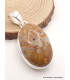 Pendentif Jaspe Faon oval Pendentifs pierres naturelles AW26.1
