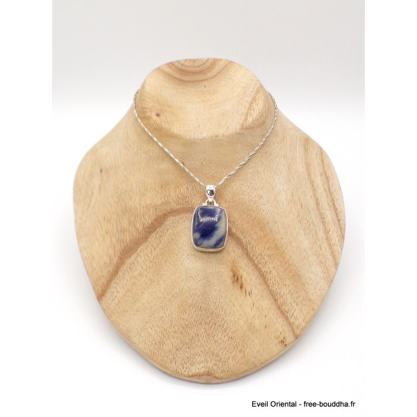 Pendentif Sodalite rectangulaire Pendentifs pierres naturelles GH5.1