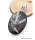 Gros Pendentif argent Chrysanthème Pendentifs pierres naturelles GH11